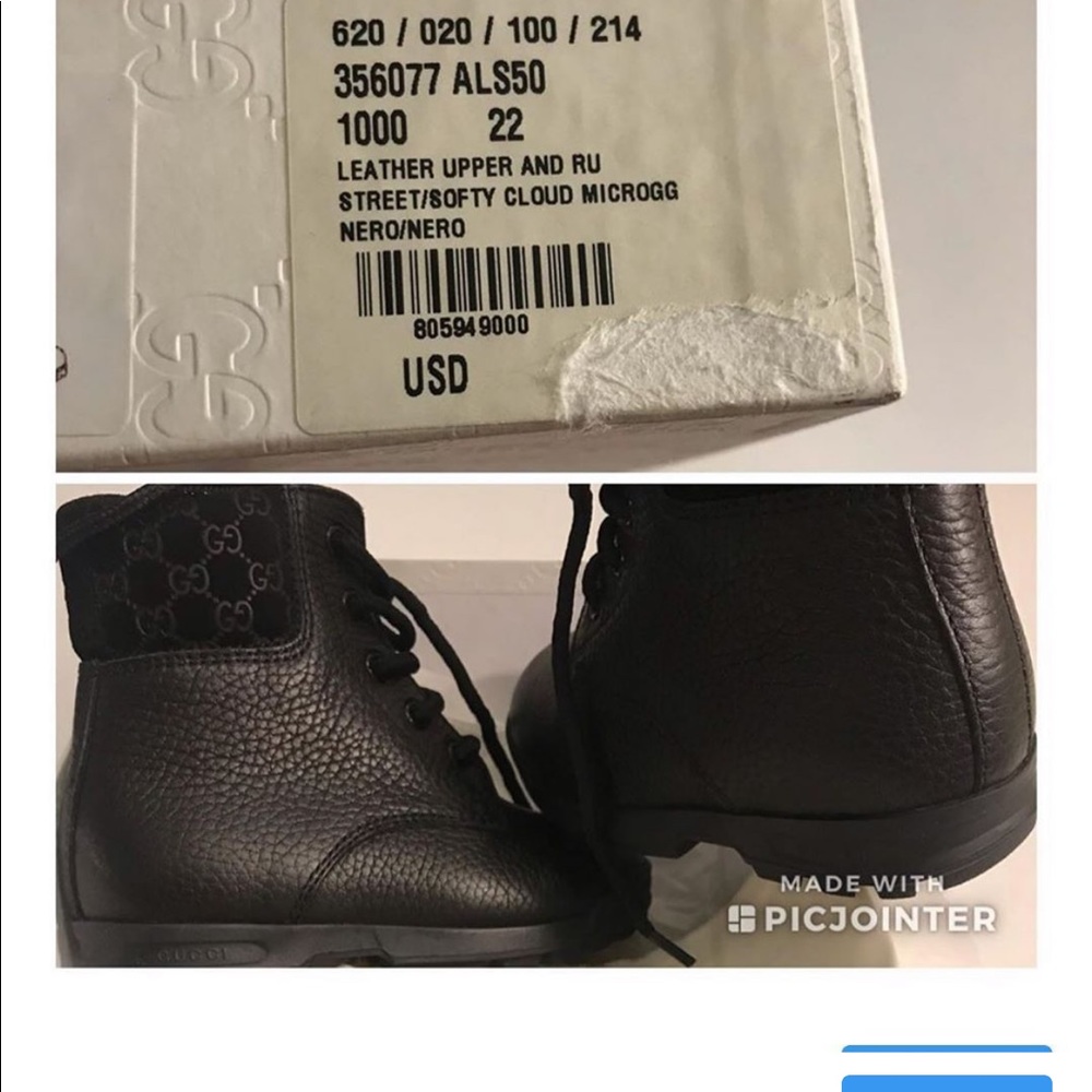 Gucci Kids Black Boots